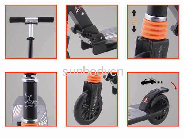 hot sale foldable adult kick foot scooter with two wheels