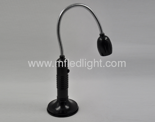 Aluminum flex neck led table lamp with magnetic stand base 