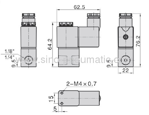 DC24V Mininature 2/2 way Solenoid valve 2V025-06 2V025-08 