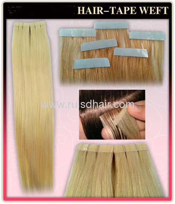 black silky staight tape hair extension