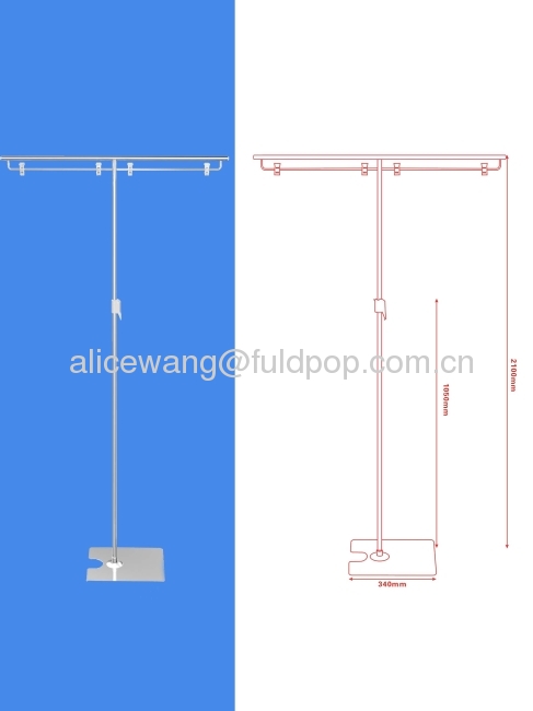 Metal pop price display stand