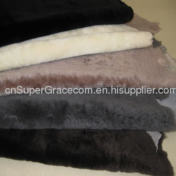 Genuine natural sheepskin fur shoe lining