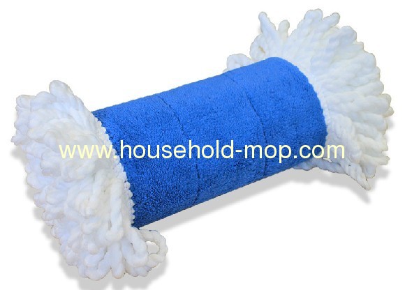 Microfiber flat dust mop refill with velcro