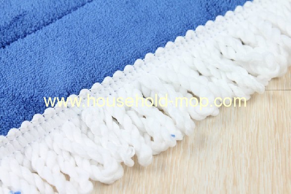 Microfiber flat dust mop refill with velcro