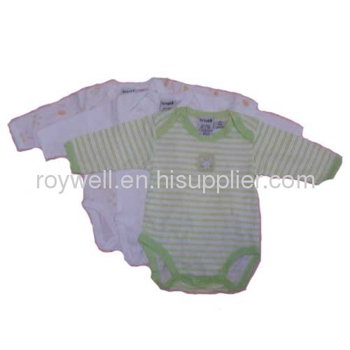 100% cotton long sleeve baby rompers