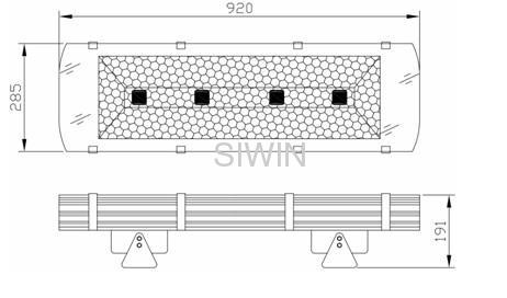 50° 120° LED Flood Lights Bridgelux Chips Meanwell Driver