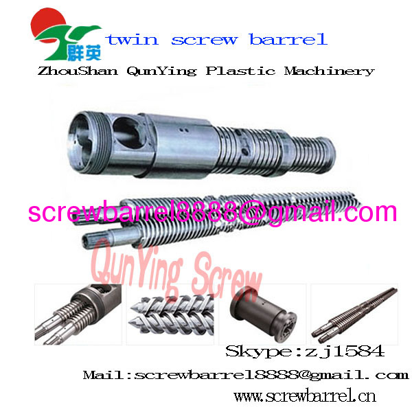 Conical twin screw & barrel