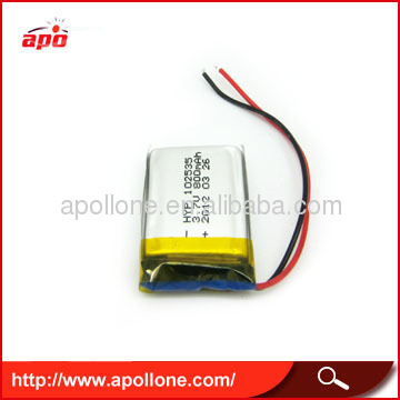 3.7v 800mAh small rechargeable battery 10*25*35mm on sale
