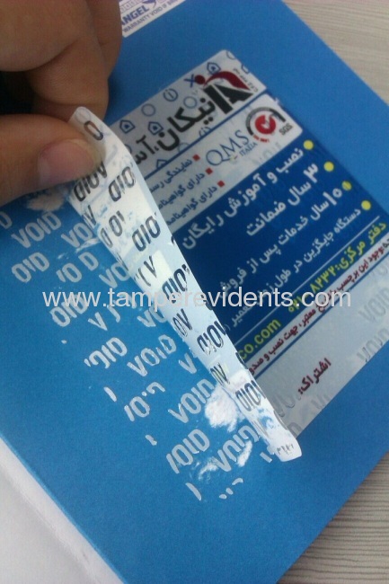 Custom Tamper Proof VOID Seals,Warranty VOID Labels For Seal Property with Sequence numbers