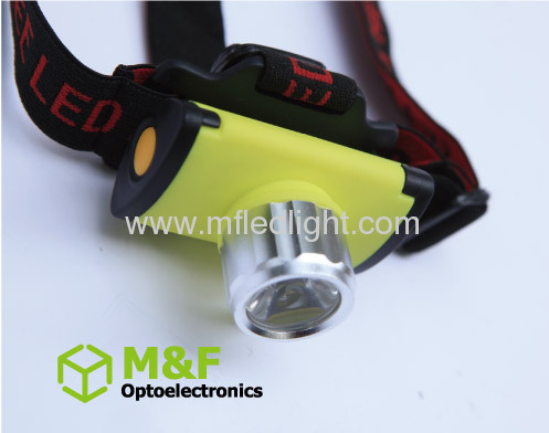 Aluminum 3Watt high power cree led headlamp