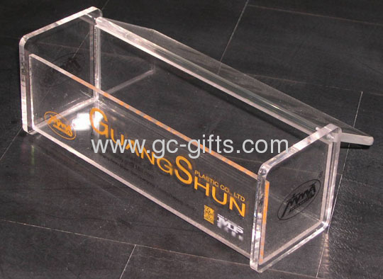 Transparent acrylic literature organizers