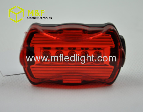 Plastic 5 red LED light bike