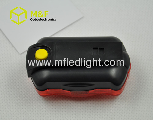 Plastic 5 red LED light bike