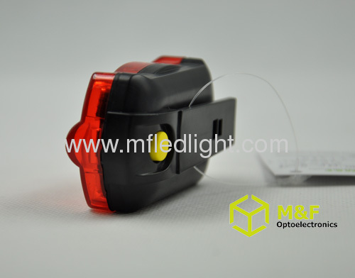 Plastic 5 red LED light bike
