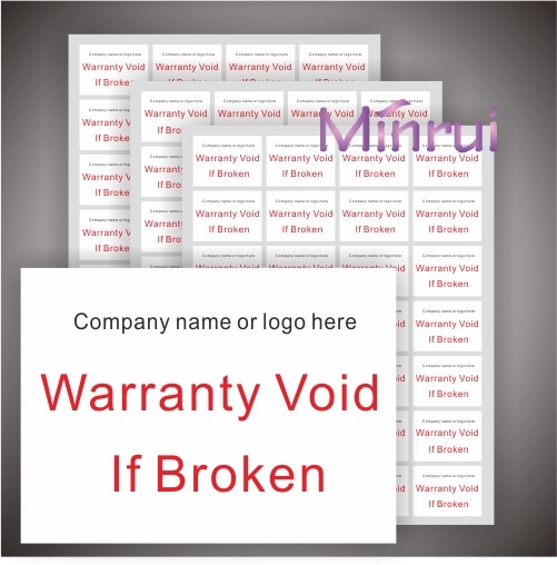 Custom Do Not Accept If Seal Is Broken,Breakable Tamper Evident Security Seal Labels