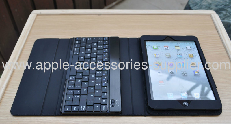 Bluetooth keyboard leather case foriPad mini keyboard case for iPad mini 