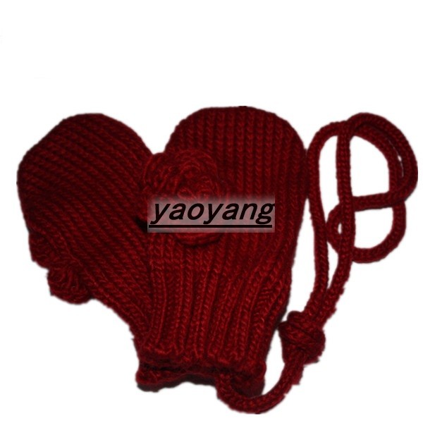 good quality and best price children knitted mittens 