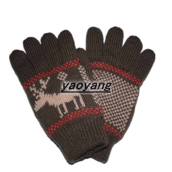good style and high quality mens knitted gloves