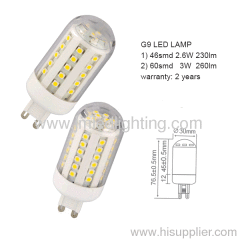 manufacturer led light bulb g9 2.6w 3w