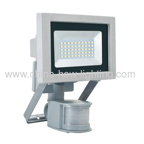 9W PIR LED Flood Light IP44 Aluminium Die-casting with 5060SMD Epistar Chips