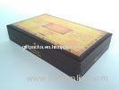 Printed Rigid Board Gift Packaging Box With Sponge Tray, Hot Stamping Luxury Cigar Gift Boxes