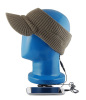 Spring wide brim cotton hat with headphone