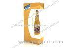 Acrylic Plastic and c shaped floating bottle display, Custom Beer / Wine Liquor Bottle Display For A