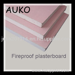 Standard paper faced fireproof plasterboard for dry wall 7mm