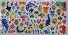 Japan Style Sea World 3D Clear PVC Dimensional Puffy Stickers, Animal Clear Bubble Stickers