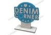 Custom AC 110~240V and DC 12V 2A LED Fiber Optic Signs with logo, L360*W150*H400MM