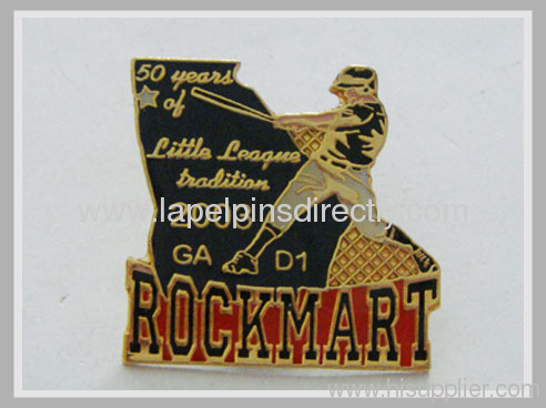 1.25Gold plating blank lapel pins 