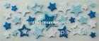 Blue Layered PVC Foam Glittering Colored Star Stickers For Home Decoration, Desk, Wall