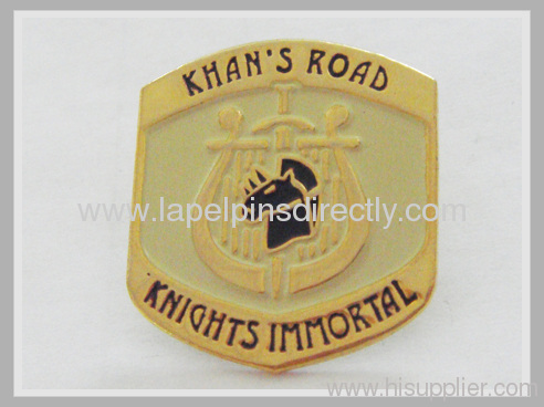 custom metal blank lapel pins with silver plated