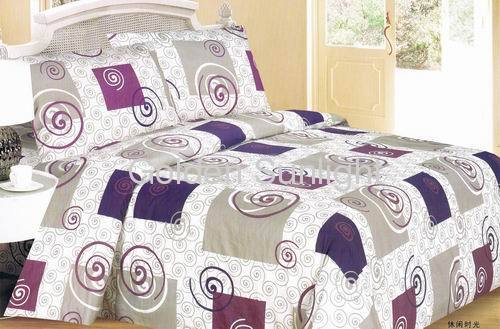 100% Cotton Reactive Printed colorful home textile 4pcs Bedding Set