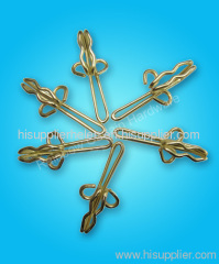 golden color butterfly curtain hook
