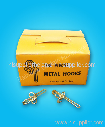 plated metal hook for curtain