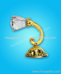 gold color crystal hook