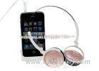 3.5 Mm ATH FW3 On - Ear Pink Foldable Audio Technica Portable Headphones, Headset For CD Players