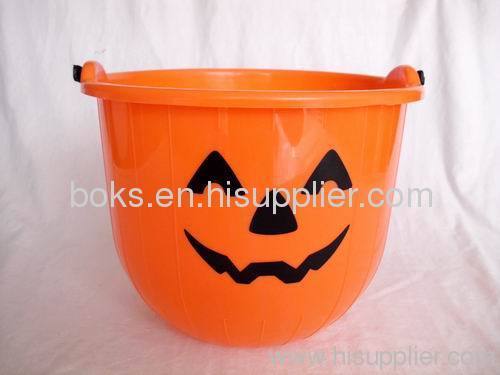 Halloween plastic buckets handle