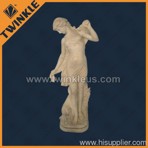 Western marble female statue