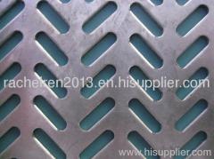 Long round hole perforated plate