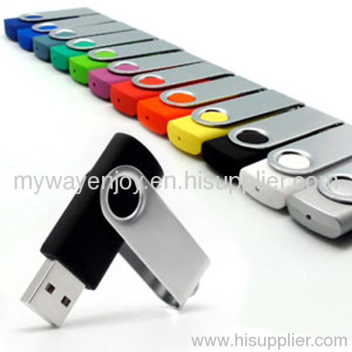 Best selling swivel usb flash drive with custom logo/capless usb stick