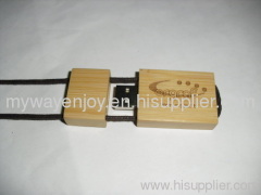 eco friendly wooden/bamboo usb flash drive with laser engraved logo