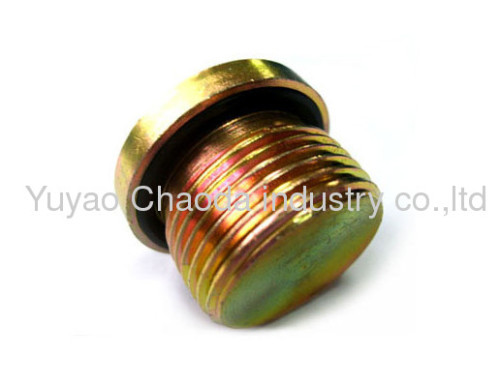 BSP MALE CAPTIVE SEAL HOLLOW HEX PLUG