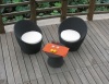 Outdoor leisure wicker chairs