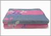 stock Polyester Printed Coral Fleece blanket