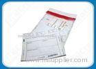 Transparent / Opaque Tamper Proof Polythene Security Seal Bags For Checks, Coins