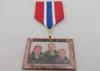 Offset Printing Brass / Zinc Alloy / Pewter Custom 2D or 3D Awards Medals Without Plating