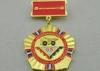 2D or 3D Brass Custom Awards Medals on Breast with Die Stamping, Photo Etching, Injection