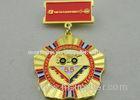 2D or 3D Brass Custom Awards Medals on Breast with Die Stamping, Photo Etching, Injection